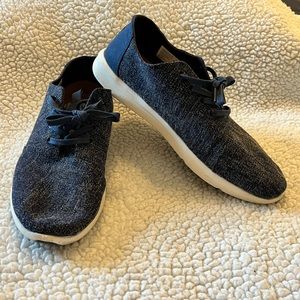 TOMS Del Rey Denim Lace Up Sneakers Men's Navy Blue Size